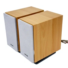 Panasonic SB-PM19 Bi-Wired Bookshelf Speakers | Cherry Wood Finish Free Ship