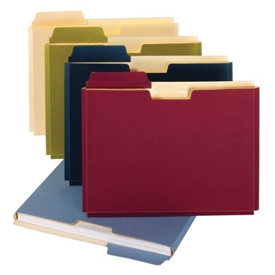 Globe-Weis/File Folder Pockets, 150 Sheet Capacity, Letter Size, Double Top, ...