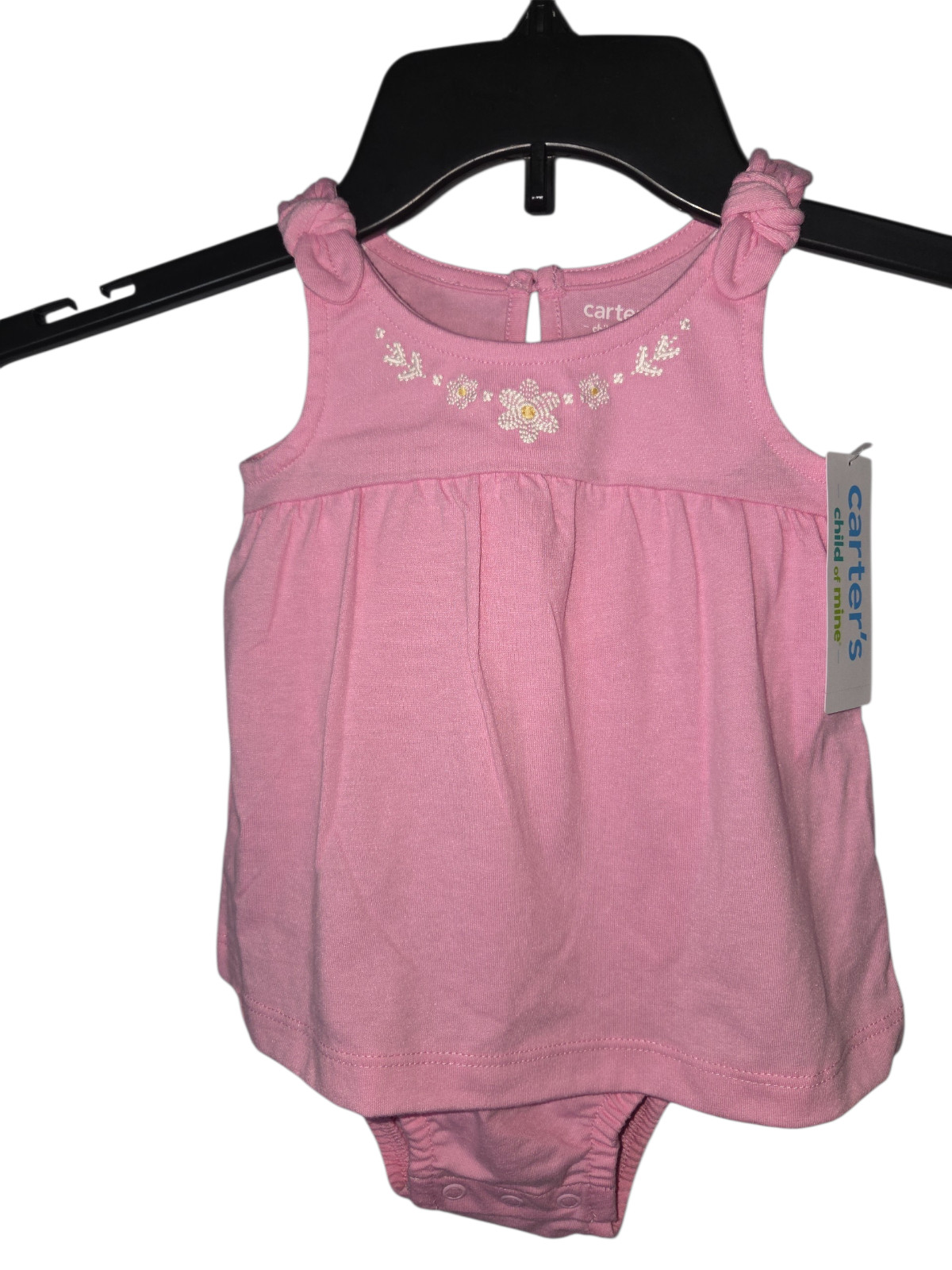 Carter's Child of Mine Baby Girl Dress, Color Pink, Size 0-3 Months, Brand New
