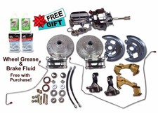 1967 - 1969 Camaro Firebird Power Front Disc Brake Conversion 8 Chrome Booster