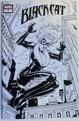 Black Cat #7 ComicsPro 2026 Gleb Melnikov B&W Variant Cover Marvel Comics