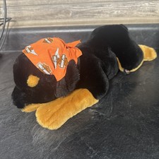 2003 Harley Davidson Rottweiler Plush 14  Stuffed Animal Dog Bandanna Biker Vtg