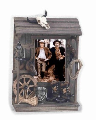 Butch Cassidy Cowboys 3D Framed Art Old West  Table Art  11x9x2