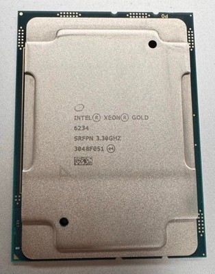 Intel Xeon Gold 6234 CPU 3.3GHz 8-core 24.7MB 130W LGA3647 Processor