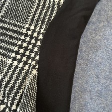 Mango Black And White Checkered Dress Business Smart Formal UK Medium Fits 8