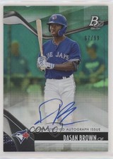 2021 Bowman Platinum Top Prospects Green 67/99 Dasan Brown #TOP-99 Auto 0g9j