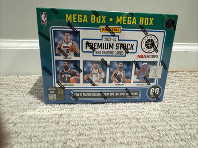 2023-24 Panini Premium Stock Basketball Mega Box NBA Hoops Trading Cards