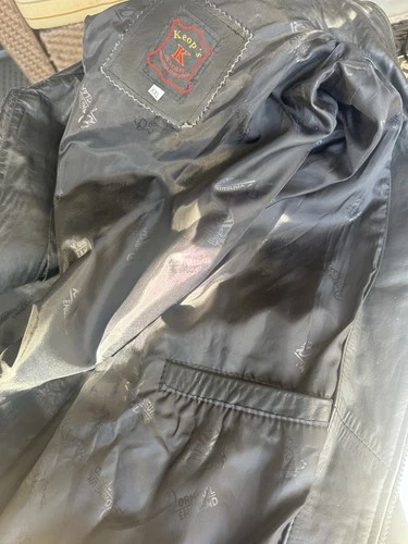 Men’s Genuine Argentinian Leather Jacket Zipper XXL Black – Handcrafted Vintage image 7
