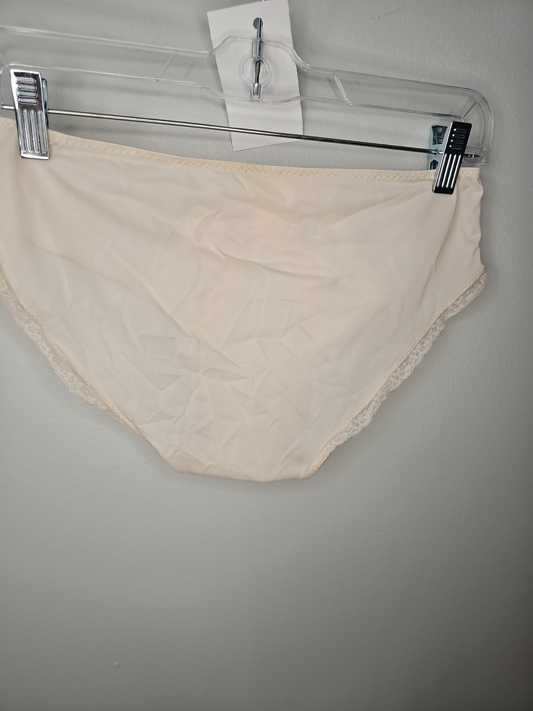 Vintage Shadowline Light Rose Panties Lace Embroidered Size Petite