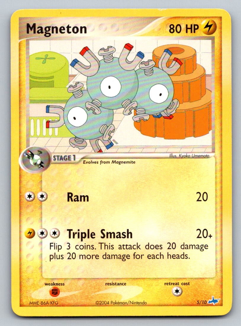 Magneton 5/10 EX Trainer Kit Latios Pokemon Moderately Played