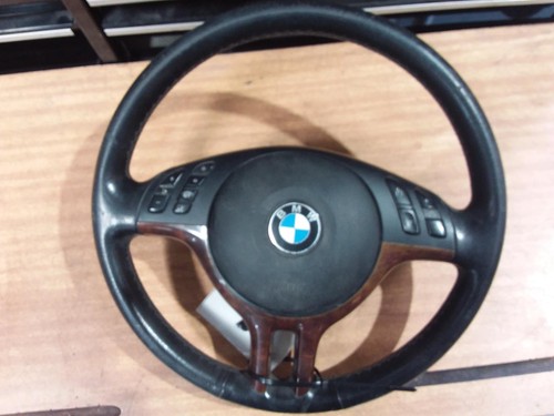 BMW 3 SERIES STEERING WHEEL LEATHER, E46, 3 SPOKE, 09/98-07/06