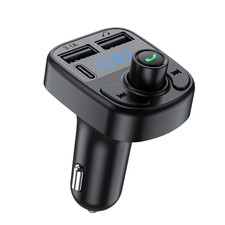 Car Charger Bluetooth FM Transmitter MP3 2USB Fast Charging Digital Display Car