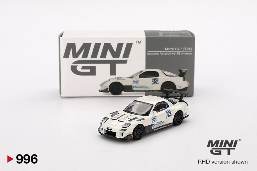 Mini GT 1:64 Mazda RX-7 (FD3S) Itosyoukai Rei-gouki with RE Amemiya #996 - New