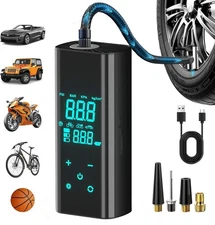 150PSI Tire Inflator Portable Air Compressor Intelligent Cordless Car Air Pump
