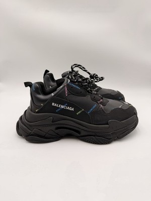 Men s Balenciaga Triple S All Over Logo Sneaker Black/Multi Size 7 US