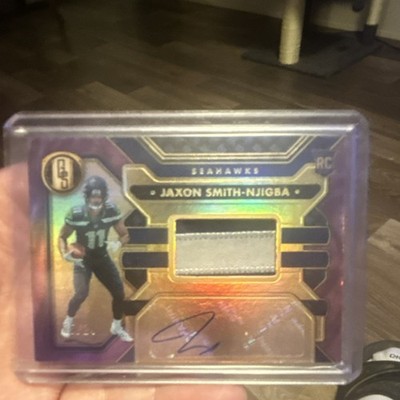 Panini 2023 Gold Standard Jaxon Smith-Njigba Rookie Auto Jersey Seahawks #217
