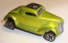 Vintage 1969 Hot Wheels Redline Classic '36 Ford Coupe Antifreeze Open Rumble US