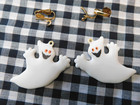 Vintage 1989 Hallmark Halloween Earrings – Happy Ghosts — photo 1
