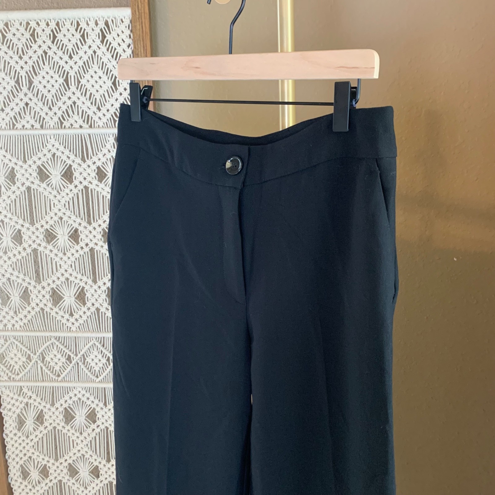 MNG Black Trousers Pants - Women's US Size 6, New with Tags thumbnail 2