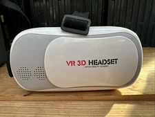 VR 3D Headset Virtual Reality Glasses Smartphone Viewer, Foam Padding, Tested