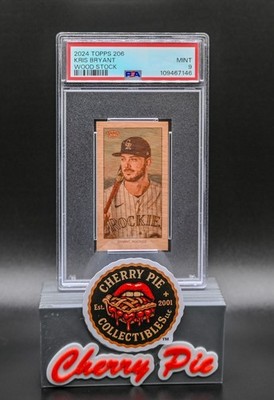 RARE 2024 Topps 206 Kris Bryant Wood Stock Parallel Print Run of 20 PSA 9 MINT