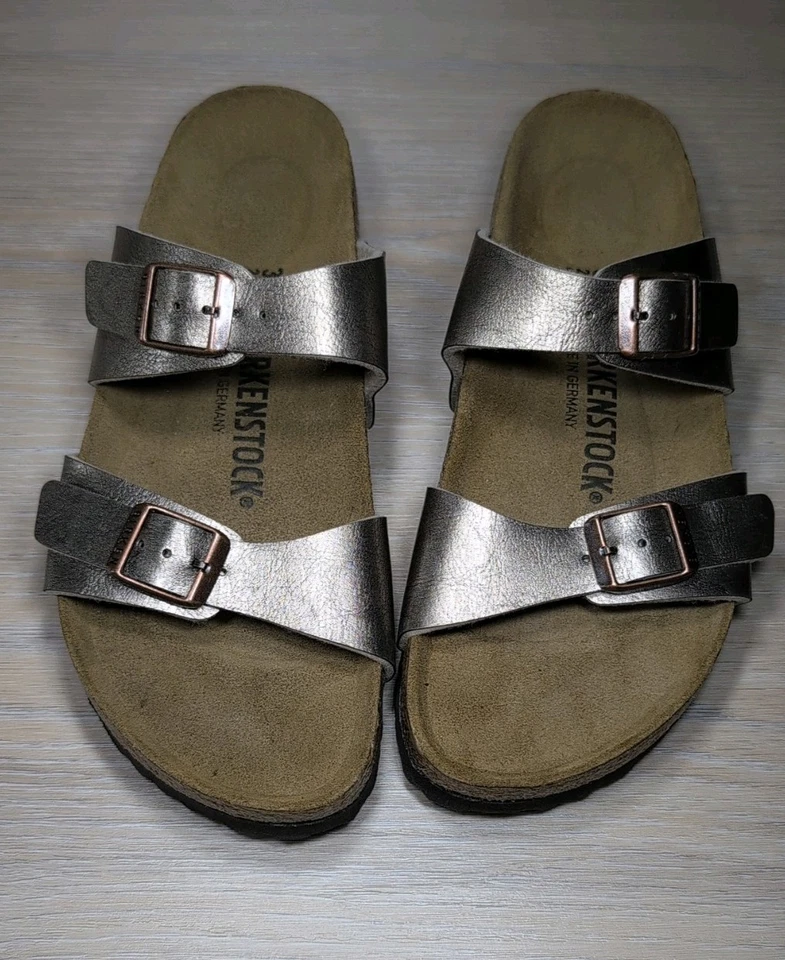 Nuevo sin caja Birkenstock Sydney Birko-flor en elegante topo UE 38 precio de venta sugerido por el fabricante 112 USD Foto 2 de 4