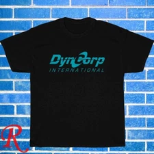 New Dyncorp Famous Company Logo Black/Grey/Navy Size S-3XL Unisex T-Shirt