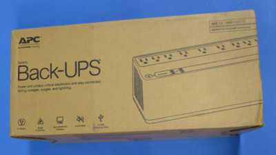 New APC 850 VA 450 Watts 9 Outlets UPS Back Up Power Supply Step-up BE850G2