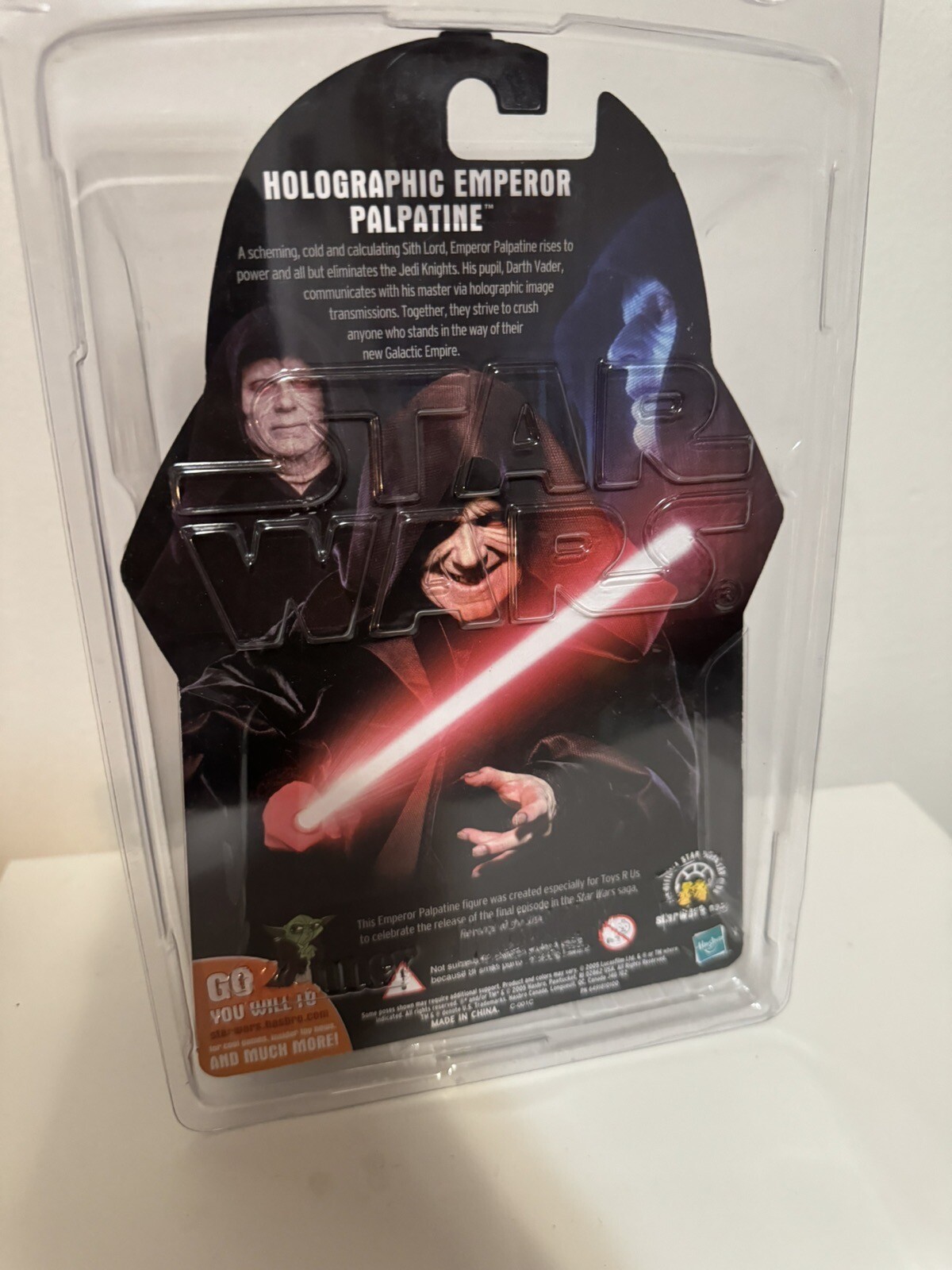 Hasbro Star Wars Revenge of the Sith Holographic Emperor Toys R Us Action Figure