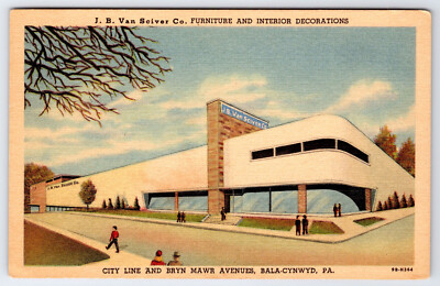 [F11] Postcard Unused Advertising Van Scriver Co., City Line Ave. Bala Cynwyd PA