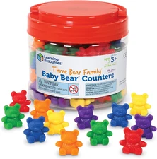 Baby Bear Counters - 102 Pieces, Ages 3+ | Grades Pre-K+ Toddler Learning Toys, 