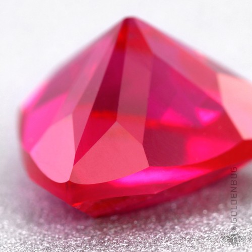Ruby Trillion Cut Loose Gemstone Genuine Red Corundum Triangle Created Stone EU - Picture 6 of 12