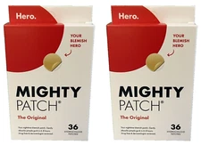 2 X Mighty Patch Original from Hero Cosmetics 36 Count Total Exp 04/2027