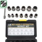 <!--F#f_0-->15pcs Impact Damaged Bolt Nut Screw Remover Extractor Set Twist Socket Tool Kits<!--F/-->