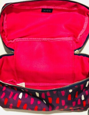 avon makeup artist travel bag AVON COSMETICS BAG MULTICOLOR Avon Beauty To Go Traincase