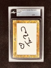 Tara Reid 2018 Leaf Masterpiece Cut Signature autographed signed card 1/1 JSA