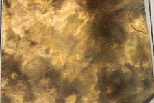 Shadows on Meadow HAND DYED RUG HOOKING WOOL over 1/8 yard green gold yellow