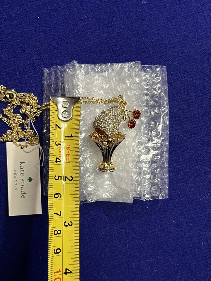 NWT Kate Spade New York Ice Cream Sundae Pendant Necklace - Image 3 of 4