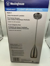 Westinghouse 1-Light Brushed Nickel Adjustable Mini Pendant