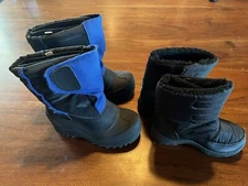 Kids Youth Grom Winter Snow Boots Size 10 & 11 Insulated Warm / Two Pair Lot