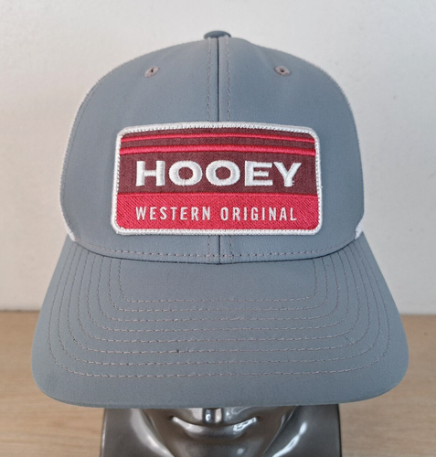 Chapeau Hooey Ajustable Style Cowboy - Gris - Fabriqué à La Main Au Mexique