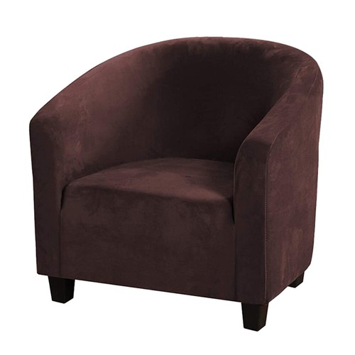 Stretch Club Sofa Chair Cover Living Room Tub Barrel 1 Seater Armchair Slipcover - Picture 7 of 34