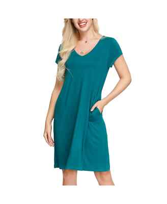 INK+IVY Women's Swing Dress with Pockets Green S | eBay
