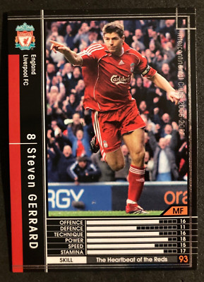 2006-07 Panini SEGA WCCF # 120 Steven Gerrard Liverpool black