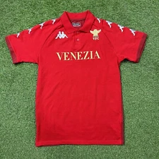 2020-2021 Authentic Original Kappa VFC Venezia FC Red Button Up Jersey Shirt XL