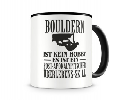 Samunshi Bouldern ist kein Hobby Tasse  2 Farben H:95mm / D:82mm
