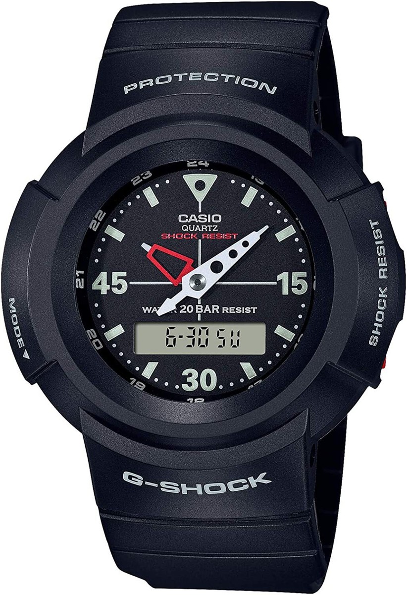 【新品未使用】G-SHOCK AW500E ─1EJF G-Shock Classic AW-500 1989 Black Series Analog-Digital