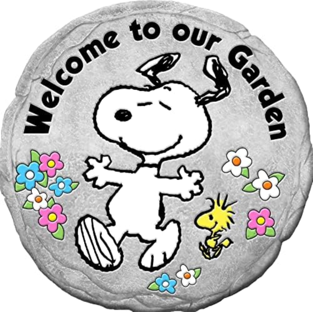Spoontiques - Peanuts Welcome Stepping Stone - Pietra Decorativa da Giardino per