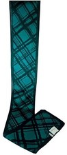 Thirty-One Jade Foulard Plaid Scarf 10th Anniversary 46 1/2" x 6 1/4"