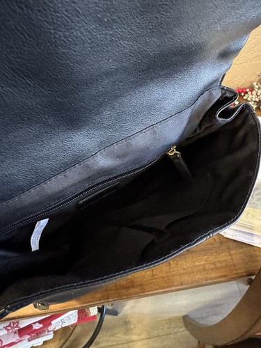 Frye & Co Backpack Bag Black satchel Adjustable Straps Soft Luxury School Travel - Picture 8 of 24